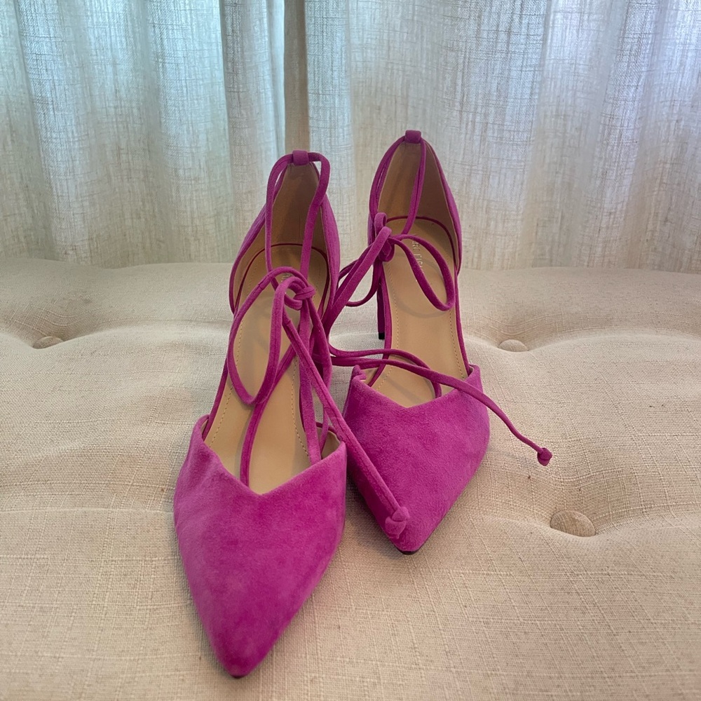 Marc Fisher Magenta Suede Women's Heels